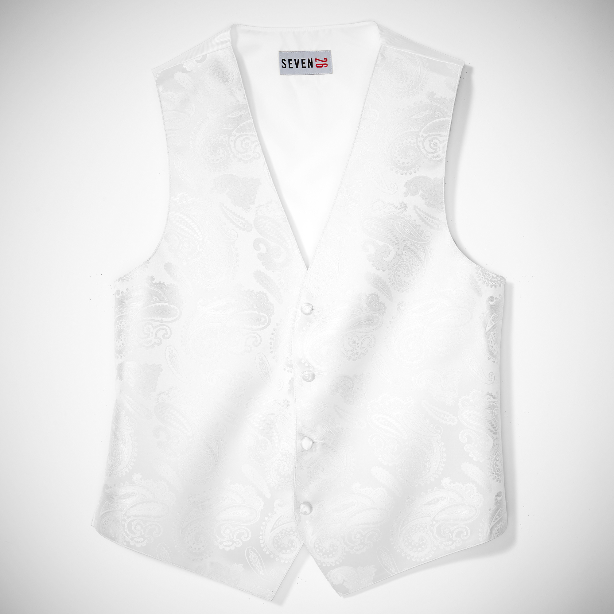White Paisley Vest