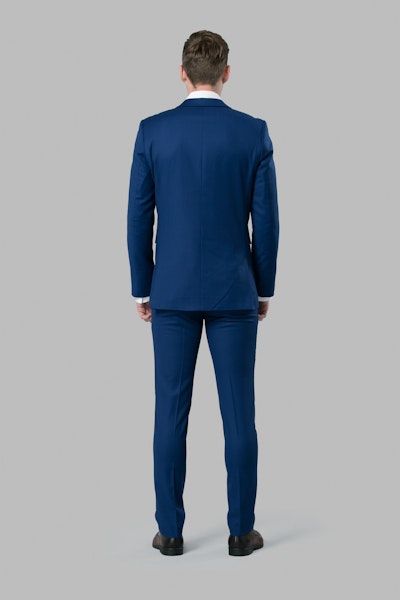 Mens Slim Fit Suit Cobalt Blue