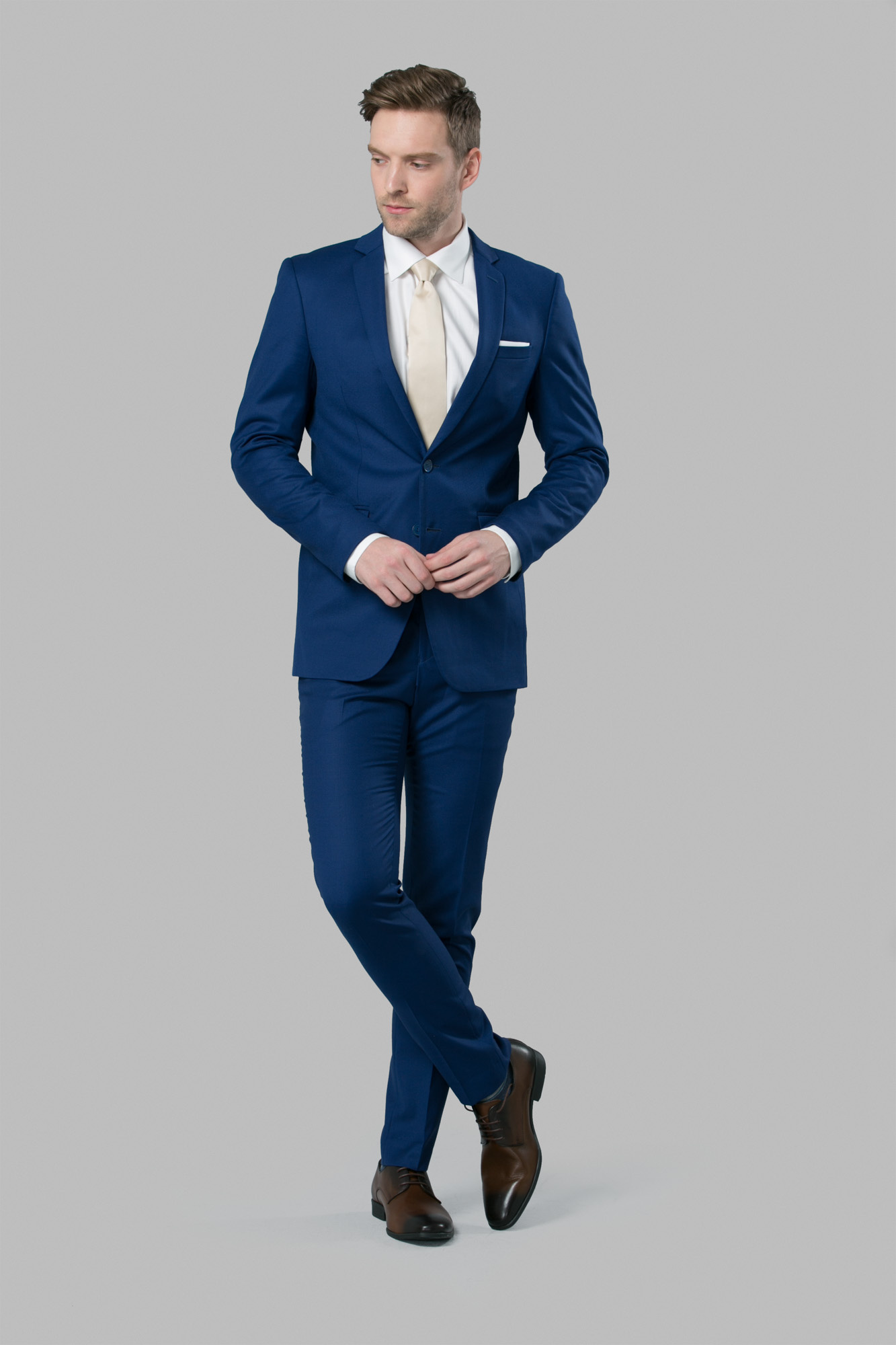 Navy Blue Groom Wedding Suit for Men by GentWith.com