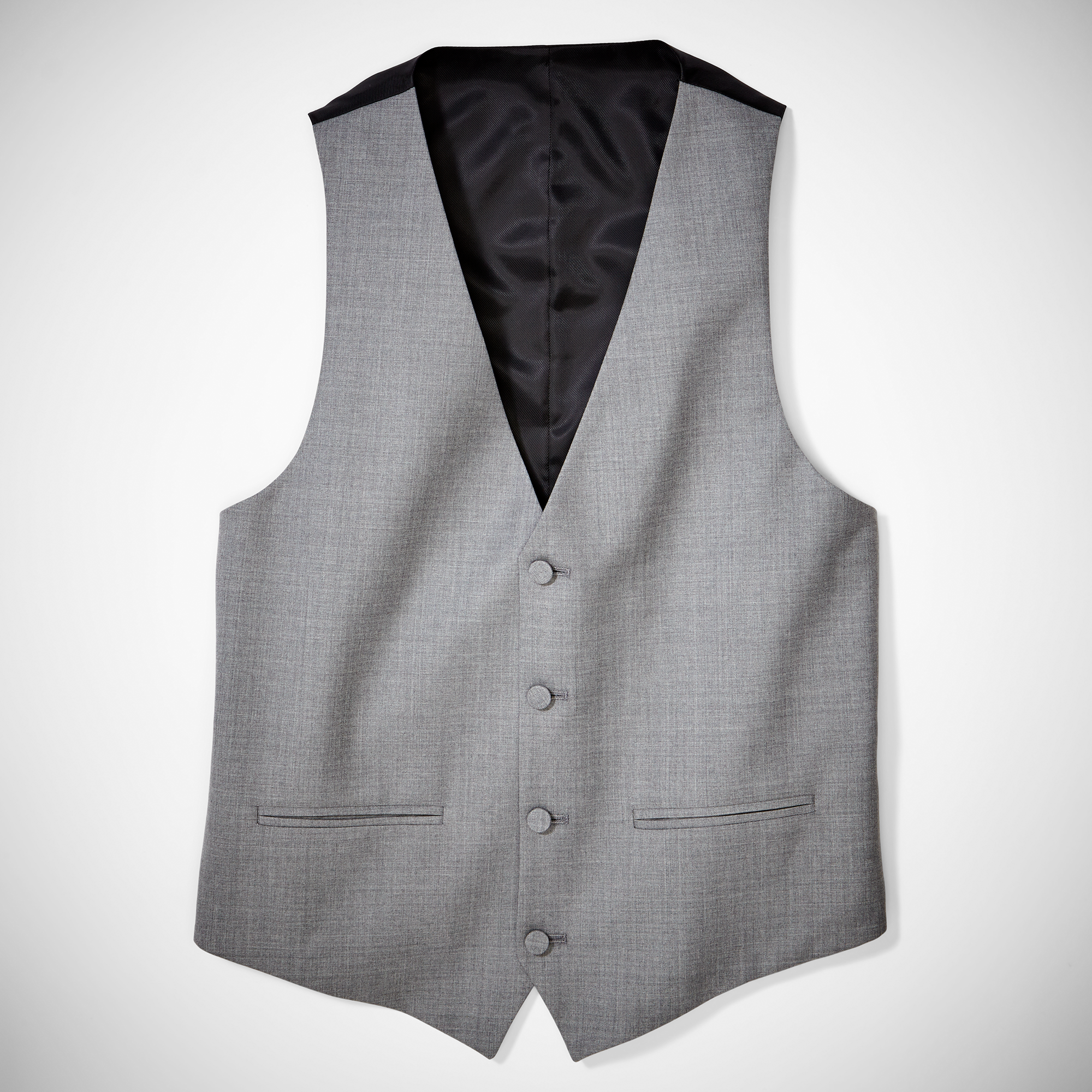 Light Gray Tuxedo Vest