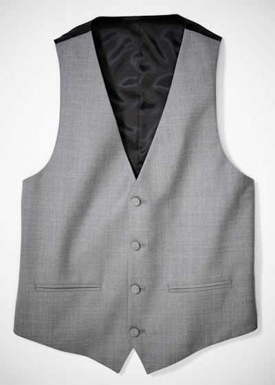 Light Gray Tuxedo Vest
