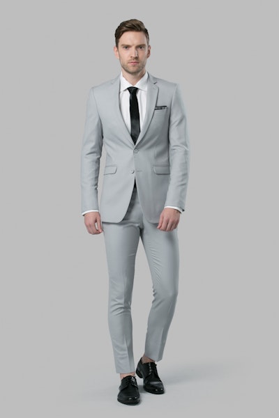 Grey Tuxedo Suit, Wedding Tuxedo Suit For Men