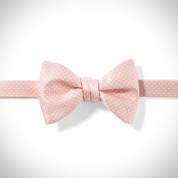Petal and White Pin Dot Pre-tied Bow Tie