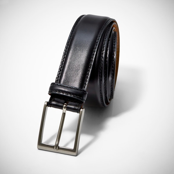 Black Belt with Silver Buckle