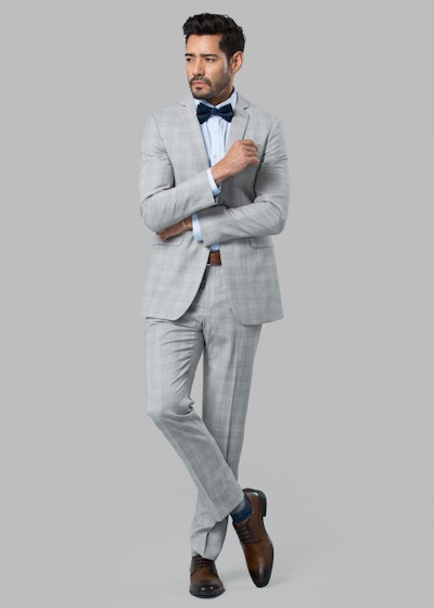 Gray Plaid Suit
