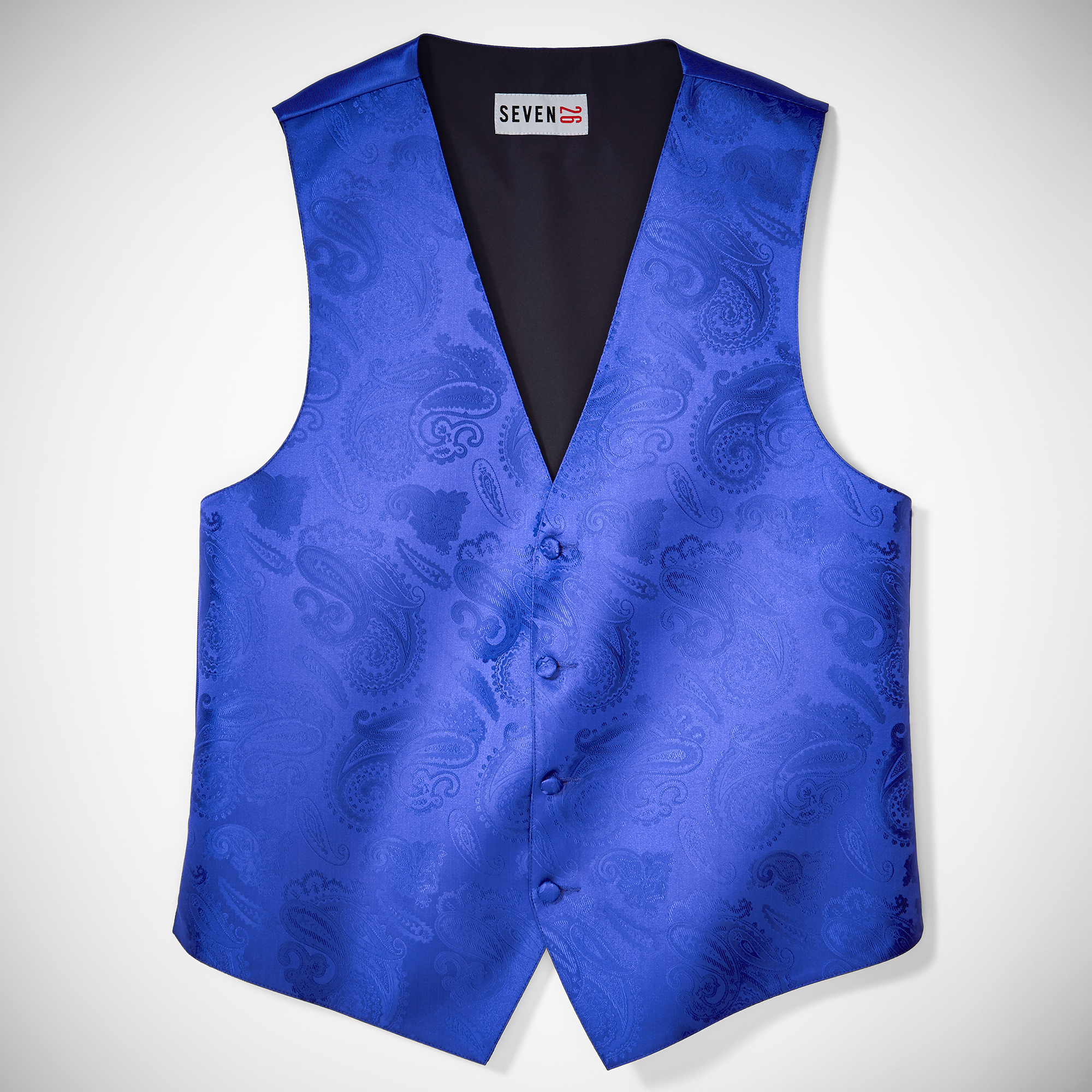 Royal Blue Paisley Vest
