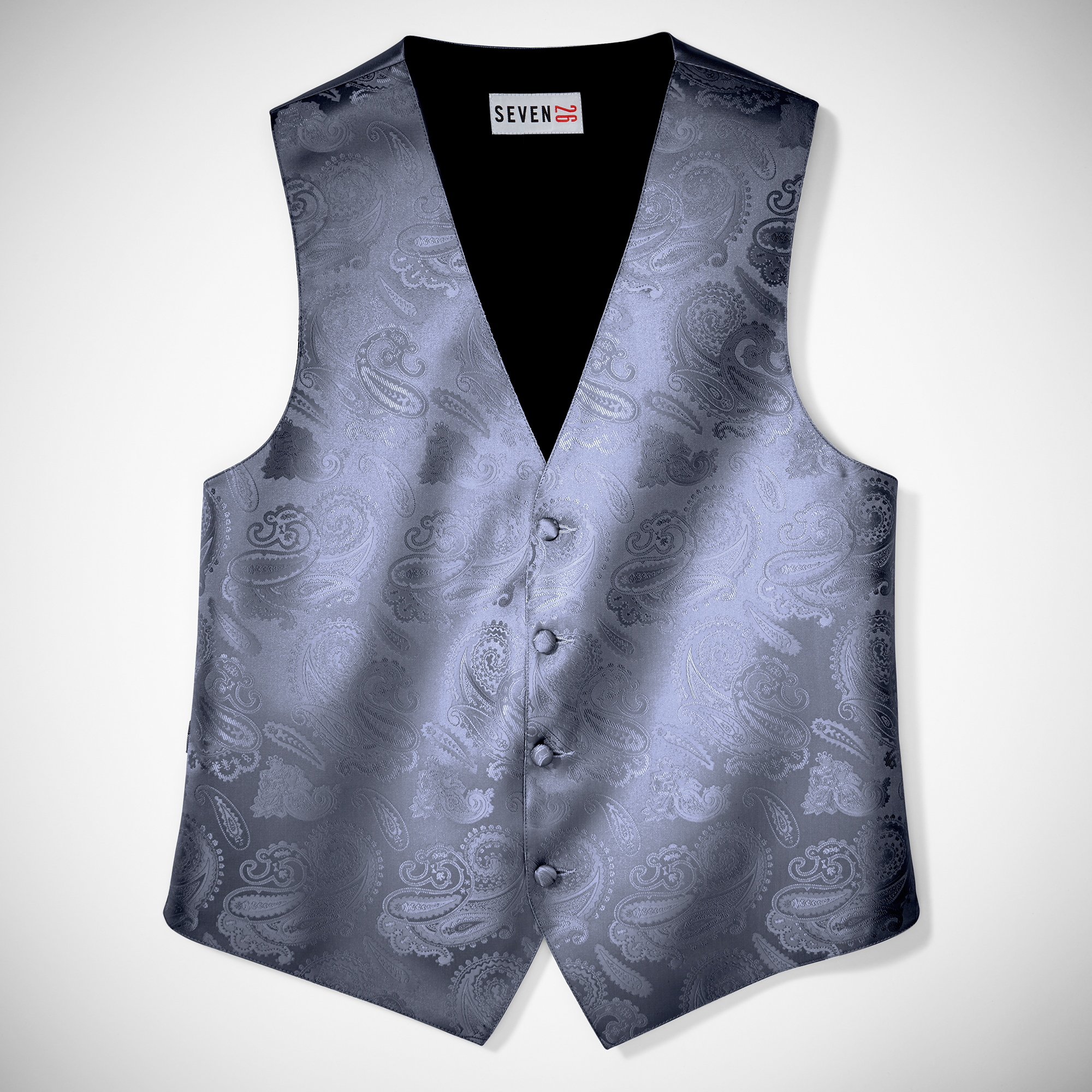 Pewter Paisley Vest