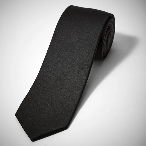 Black Silk Tie