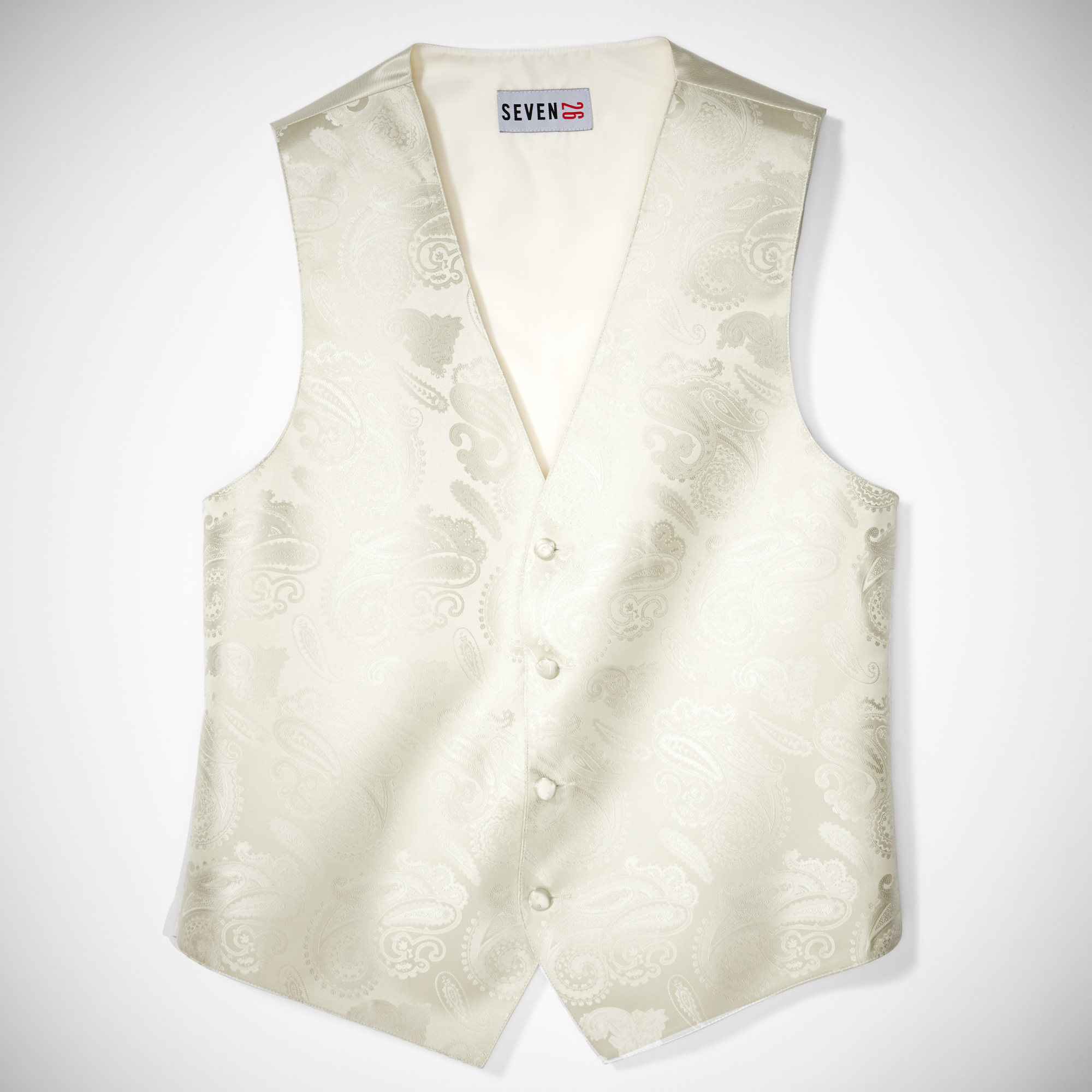 Ivory Paisley Vest