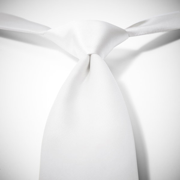 White Pre-Tied Tie