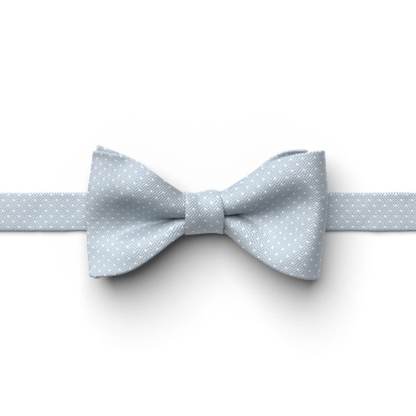 Desert Blue Pin Dot Pre-Tied Bow Tie