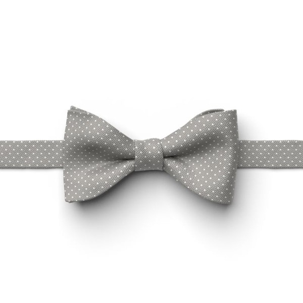Mercury Pin Dot Pre-Tied Bow Tie