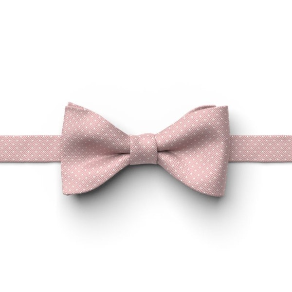 Quartz Pin Dot Pre-Tied Bow Tie