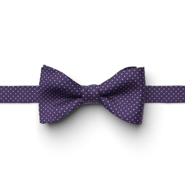 Regency Pin Dot Pre-Tied Bow Tie