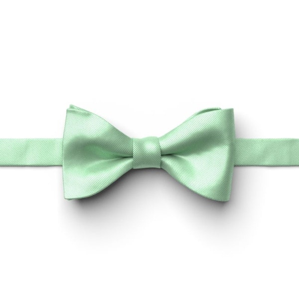 Mint Green Pre-Tied Bow Tie