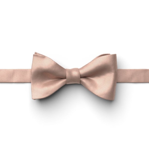 Rose Gold Pre-Tied Bow Tie