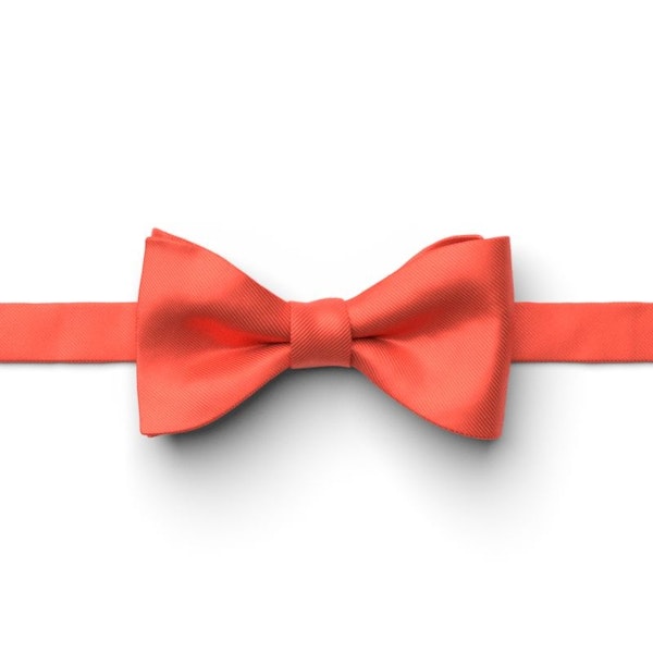 Sunset Coral Pre-Tied Bow Tie