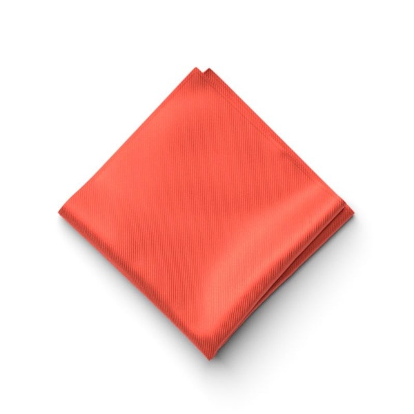 Sunset Coral Pocket Square