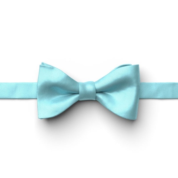 Turquoise Pre-Tied Bow Tie