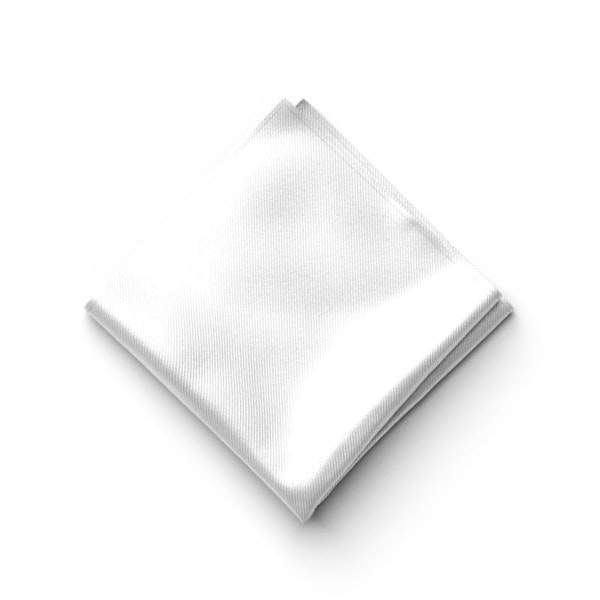 White Pocket Square