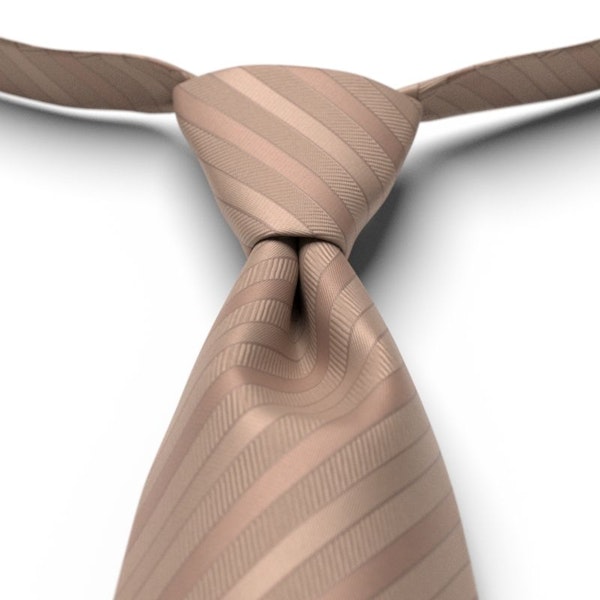 Latte Pre-Tied Striped Tie