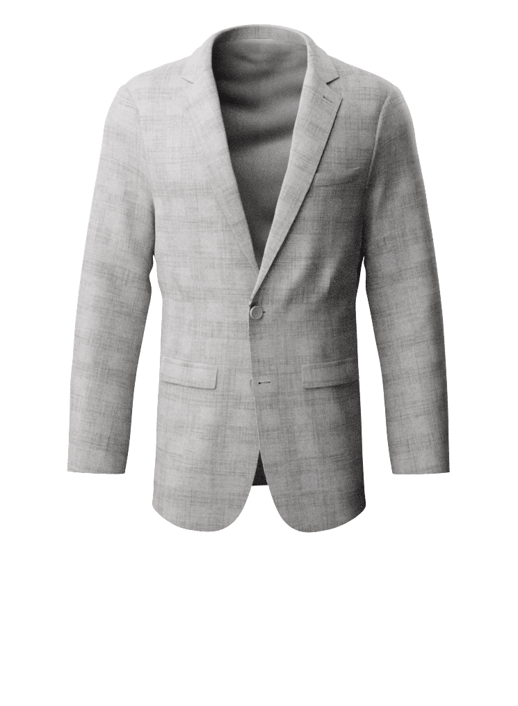 Light Gray Plaid Suit