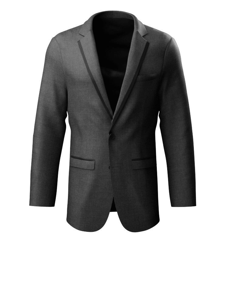 Charcoal Gray Notch Lapel Tuxedo