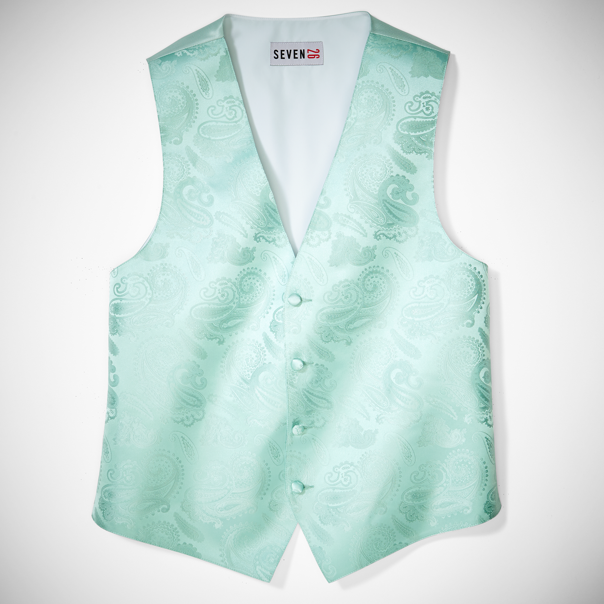 Mint Paisley Vest