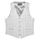 Gray Plaid Suit Vest