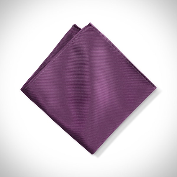 Plum Pocket Square